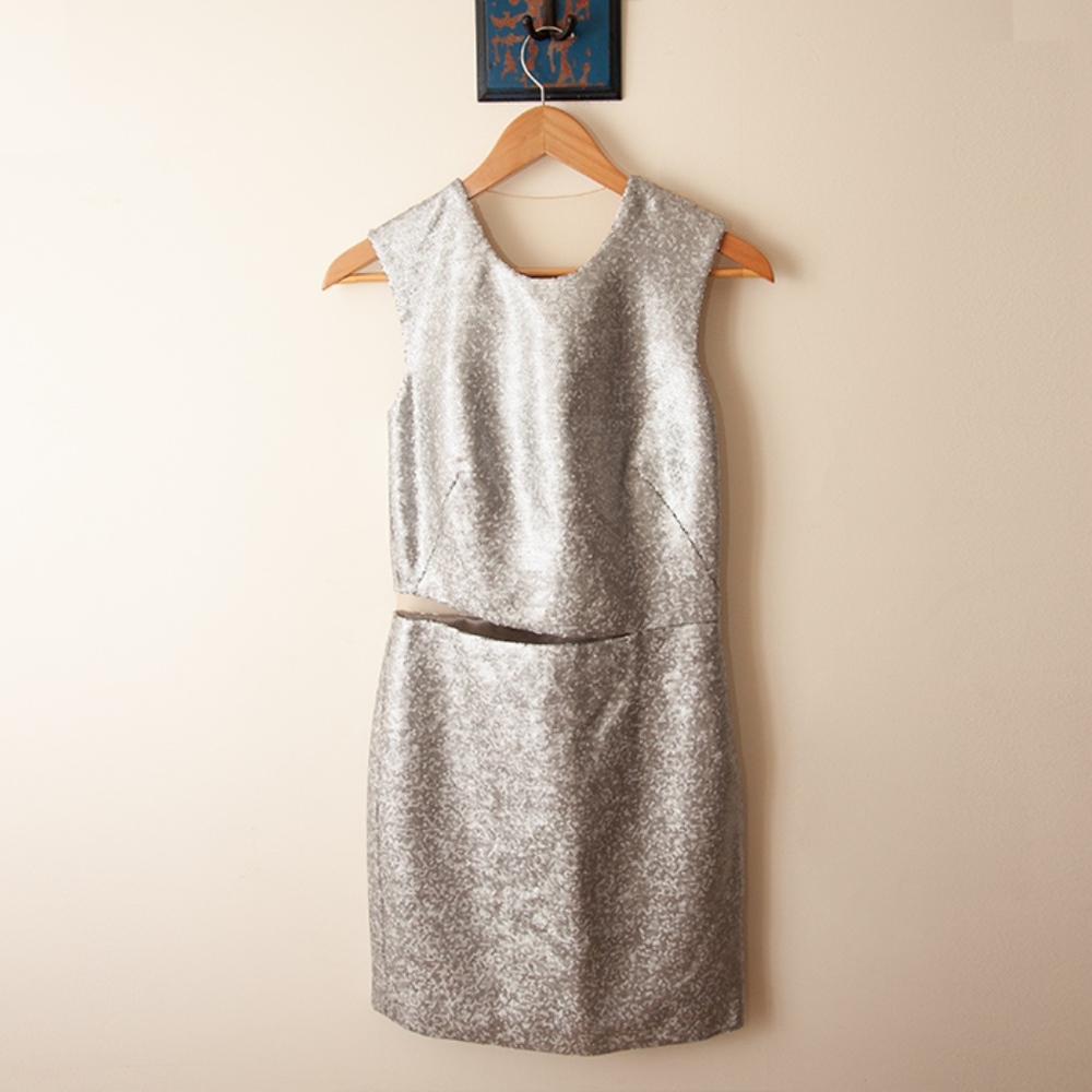 Kaufmanfranco Liquid Sequin Cocktail Dress